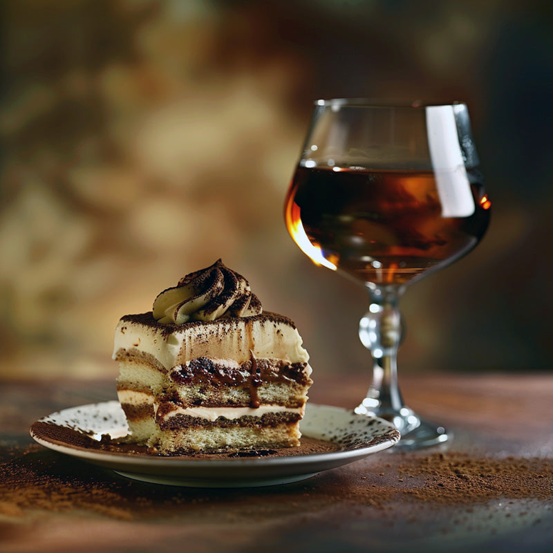 MOCA hidromiel paired with tiramisu