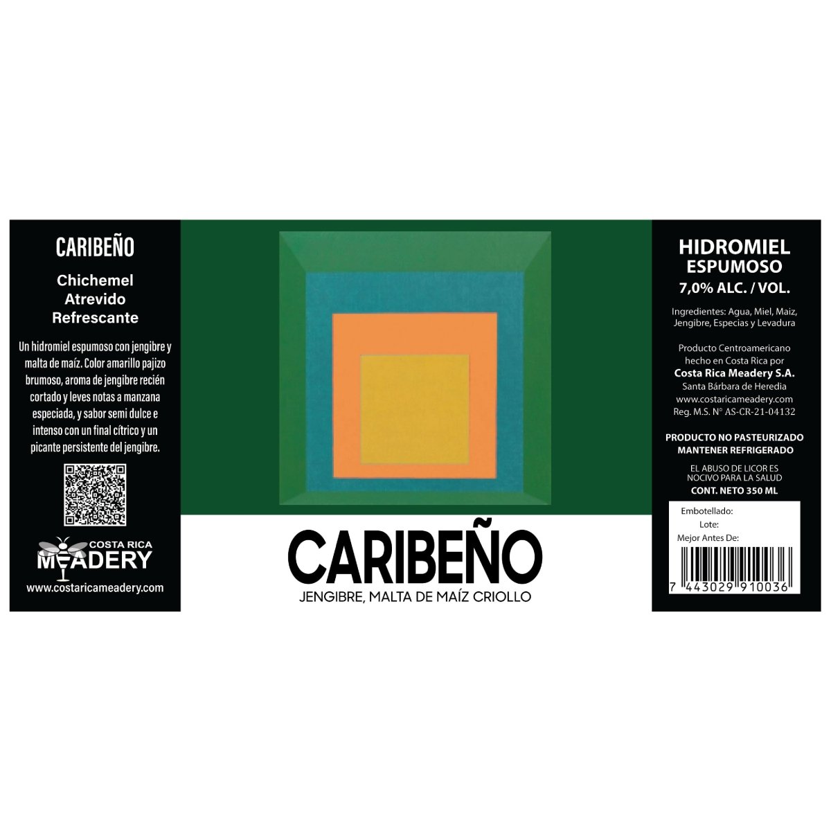 CARIBEÑO - Ginger Mead - Costa Rica Meadery
