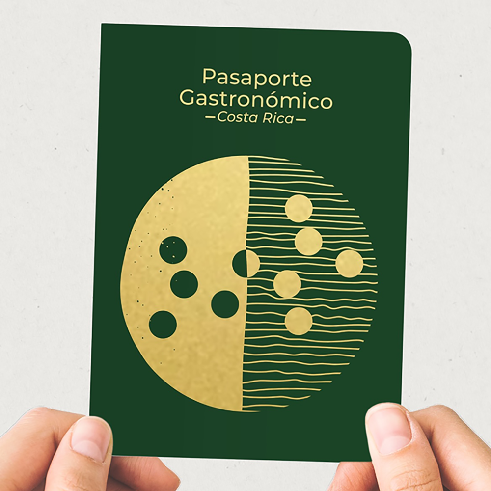 Portada del Pasaporte Gastronómico de Costa Rica