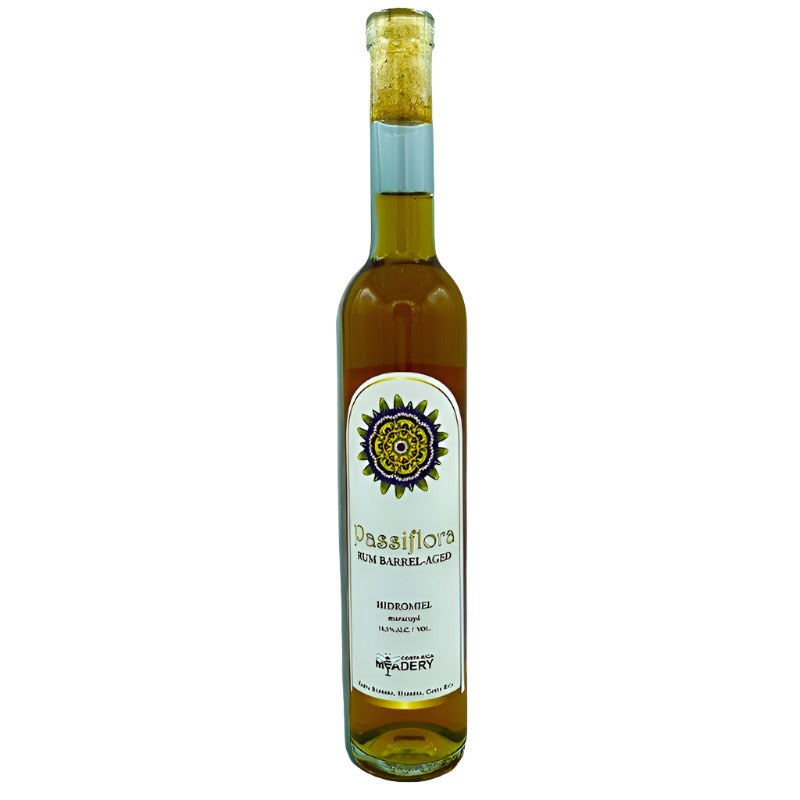 PASSIFLORA RUM BARREL-AGED - botella de 375 mL - Costa Rica Meadery